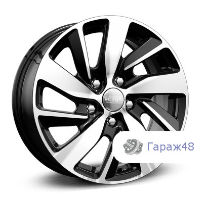 K&amp;K KC741 R16 / 6.5J PCD 5x114.3 ET 50 ЦО 66.1 Литые Черный с полированной лицевой поверхностью