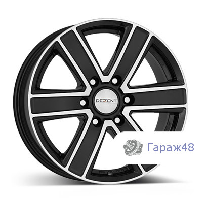 Dezent TJ R18 / 8J PCD 6x139.7 ET 35 ЦО 67.1 Литые Черный с полированной лицевой поверхностью