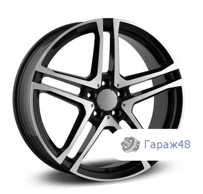 LegeArtis Concept-MB523 R20 / 8.5J PCD 5x112 ET 29 ЦО 66.6 Литые Черный с полированной лицевой поверхностью